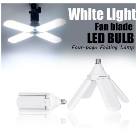 หลอดไฟ LED ทรงใบพัด พับได้ Fan Blade LED Bulb 45W แบบ 3 ใบพัด 80W แบบ 4 ใบพัด 100W แบบ 5 ใบพัด