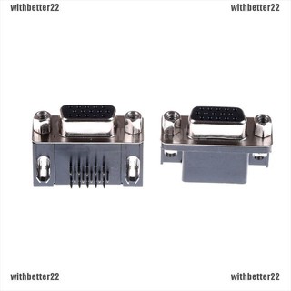 【COD•tter】บัดกรี Vga DB15 15Pin D-SUB 3 แถว มุมขวา PCB 2 ชิ้น