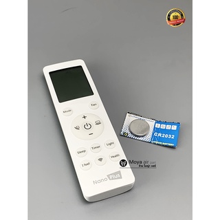 รีโมทแอร์ นาโนพลัส Nano Plus (Nanoplus) ของแท้100% ตรงรุ่น ไม่ต้องจูน ใช้งานได้ทันที (Remote) รหัสฝาหลัง RA1CA1