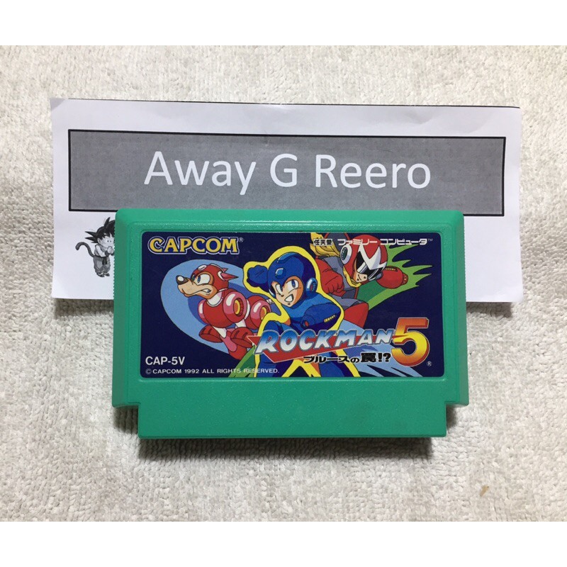 Rockman 5 : Blues no Wana!? ตลับเกม Famicom (FC) ของแท้จากญี่ปุ่น สภาพสวย