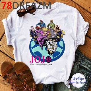 แขนสั้น เสื้อยืด jojo bizarre adventure Short Sleeve T Shirt women T-Shirt Crossfit Tops Funny tshirt Fitness Compressio