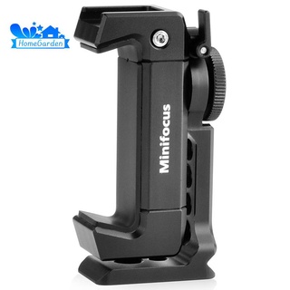 MINIFOCUS Smartphone Tripod Mount Adapter Universal Phone Clip Holder 360 Rotation Mobile Clamp with Cold Shoe Mount