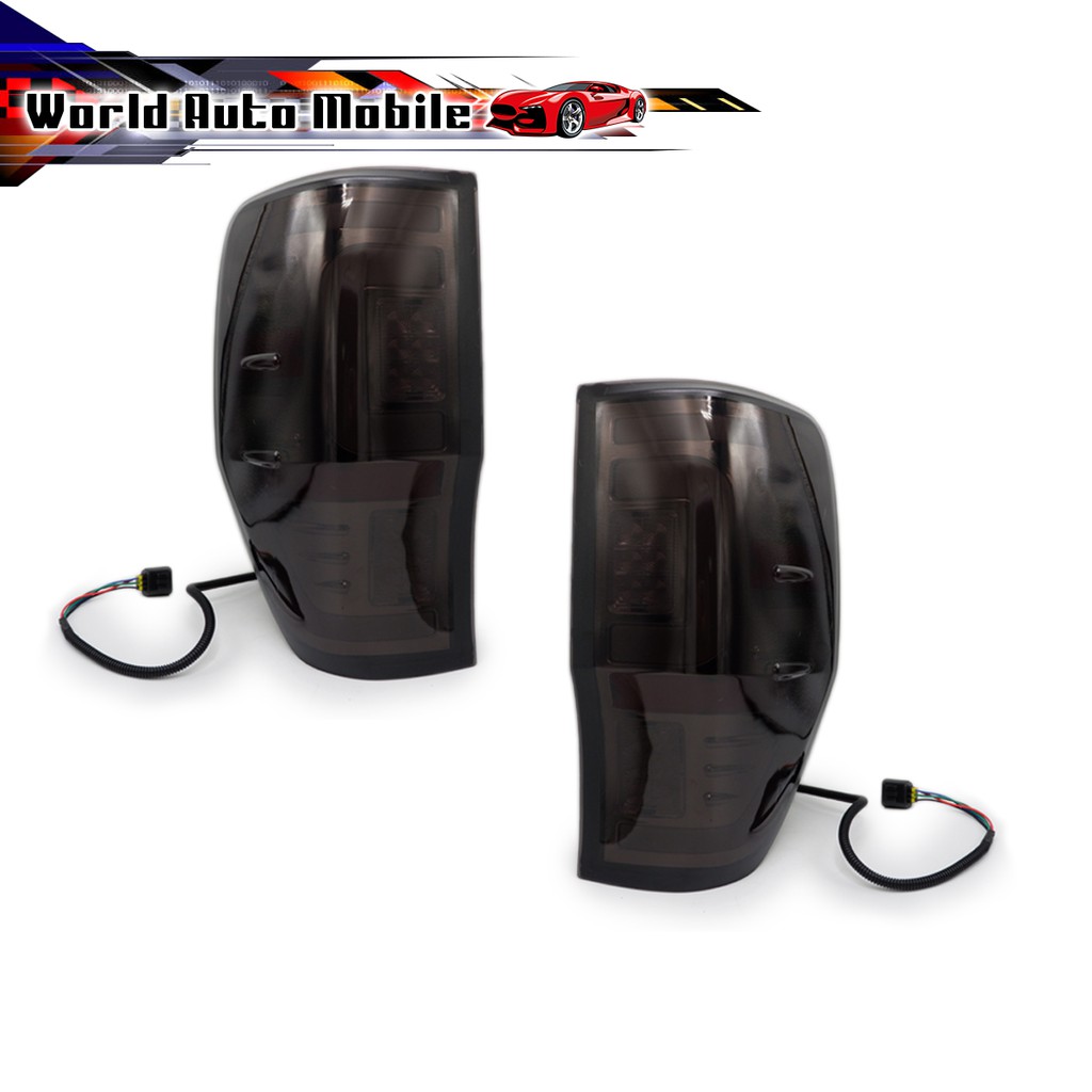 ไฟท้าย สโมค LED V.2 ซ้าย+ขวา Rich Ford  Ranger XLT T6 T7 4x2 4x4 ปี2012 - 2019