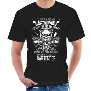 เสื้อยืดผ้าฝ้ายพิมพ์ลายขายดี เสื้อยืดผู้ชาย Bartender Limited (2) Wo @095767เสื้อยืดคอกลม ผ้าฝ้าย