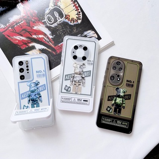 เคสโทรศัพท์ซิลิโคน Tpu แบบนิ่ม ลายการ์ตูนหมี สําหรับ Huawei P30 P40 P50 Pro Mate 30 40 Nova 7 8 9 Pro Honor X30 70 60SE Pro