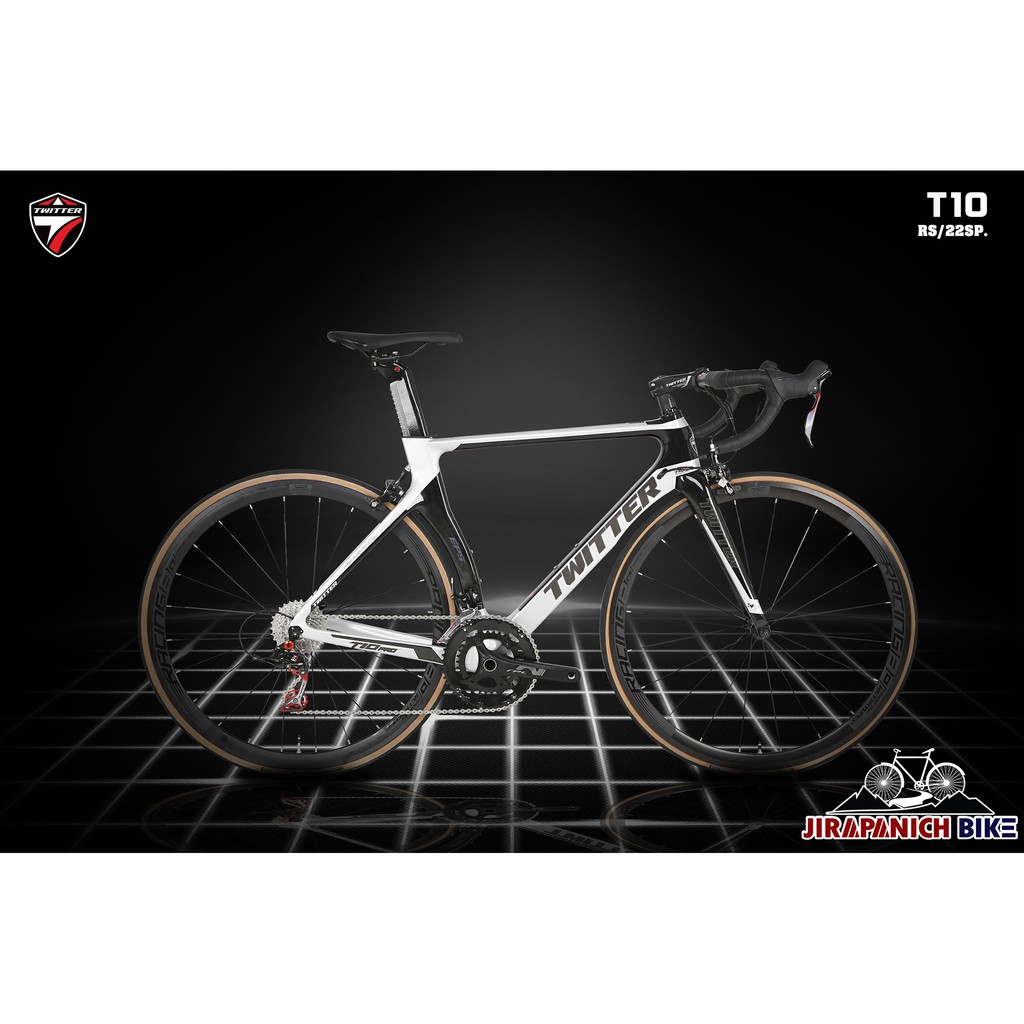(ลดสูงสุด500.- พิมพ์P500SV)จักรยานเสือหมอบ TWITTER รุ่น T10 PRO RS (ปี 2021,ตัวถังคาร์บอน,เกียร์ 22 Sp)