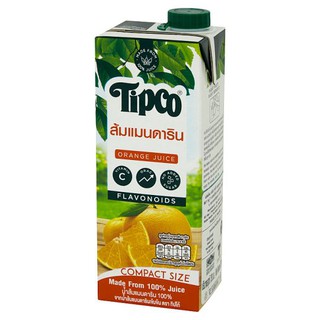 ✨ขายดี✨ ทิปโก้ น้ำส้มแมนดาริน 100% จากน้ำส้มแมนดารินเข้มข้น 750มล. Tipco 100% Mandarin Orange Juice from Concentrated Ma