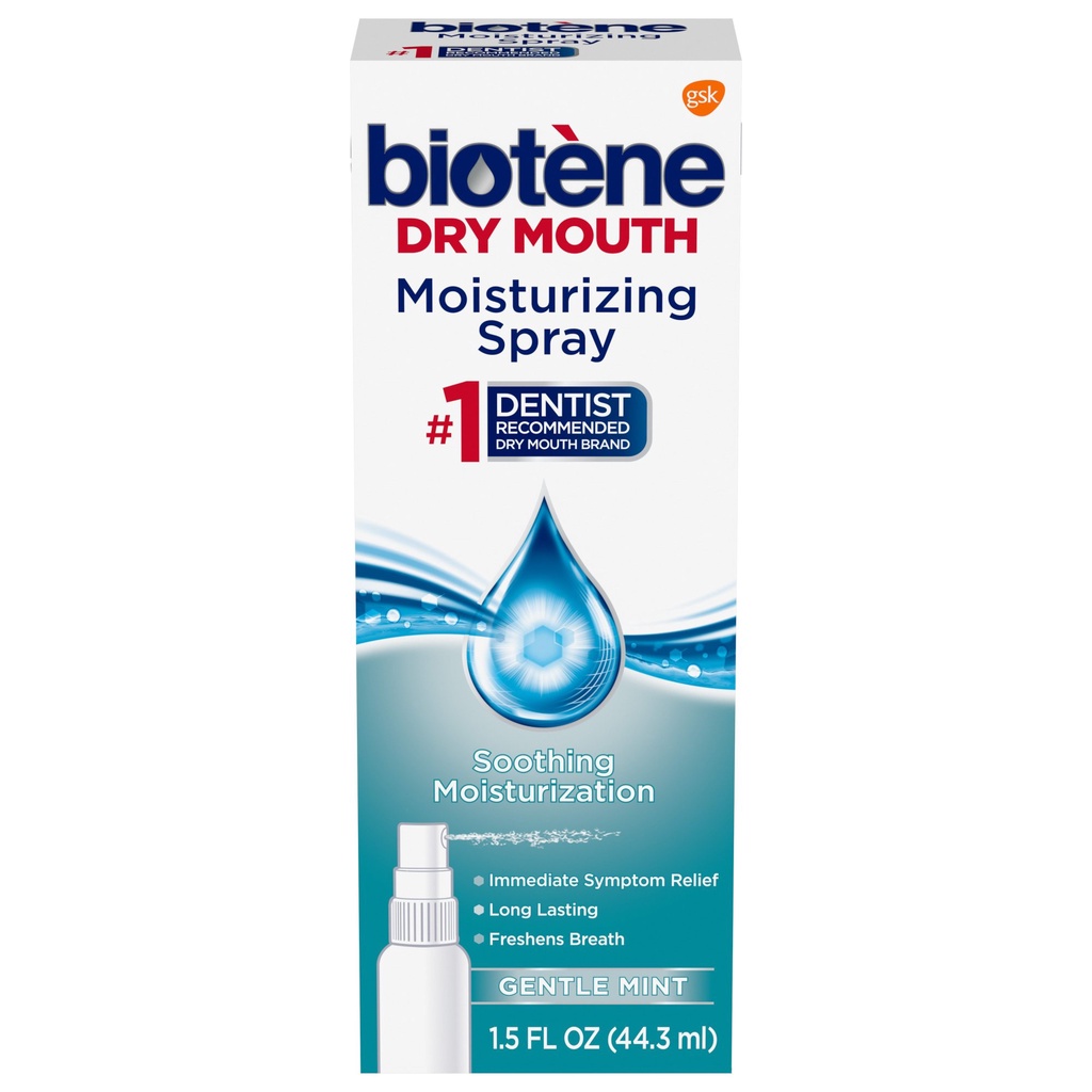 น้ำลายเทียม Biotene ไบโอทีนสเปรย์ให้ความชุ่มชื้นภายในช่องปาก ขนาด 44.3 ml มีของพร้อมส่ง