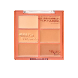 Merrezca Pro Correcting Concealer Palette คอนซีลเลอร์พาเลท ปกปิดรอยดำที่เกิดจากสิว หรือรอยหมองคล้ำใต้ตา