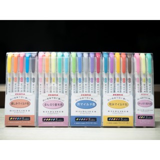 Set ปากกาไฮไลท์สีพาสเทล Mildliner Pastel