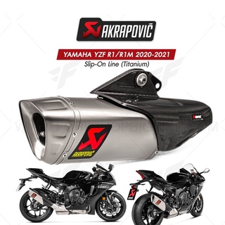 ท่อแต่ง Akrapovic Exhaust (Titanium) ปลายดาบ YAMAHA YZF R1/R1M 2020-2021