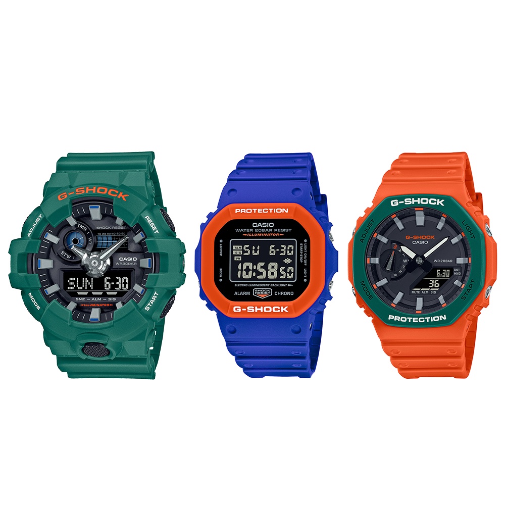 Casio G-Shock นาฬิกาข้อมือผู้ชาย สายเรซิ่น รุ่น DW-5610SC,DW-5610SC-2,GA-700SC,GA-700SC-3A,GA-2110SC,GA-2110SC-4A