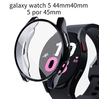 เคส+ฟิล์มกันรอยหน้าจอ TPU แบบนิ่ม สําหรับ Samsung Galaxy watch 5 40 มม. 44 มม. 5 por 45 มม. Galaxy watch 5 Pro 45 มม.