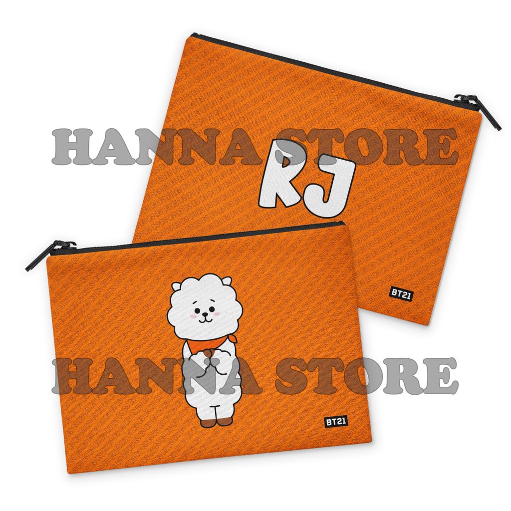 Bt21 BTS RJ cooky chimmy koya mang shooky tata van Wallet Pouch