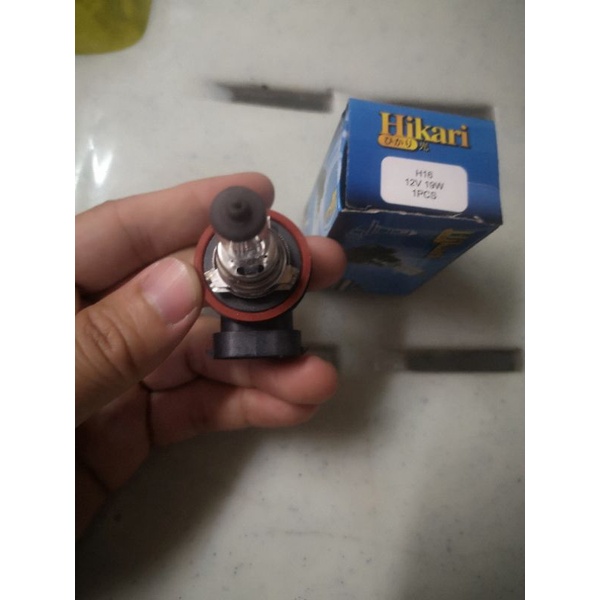 H16 หลอดไฟ 12v 19w HIKARI
