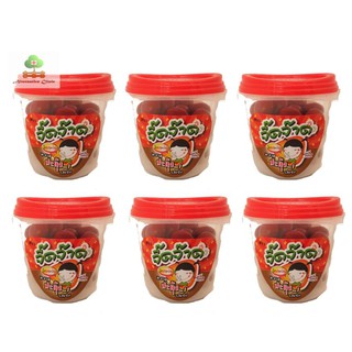 จี้ดจ้าด มะขาม สะดุ้ง รสแซ่บ 65 กรัม 6 กระปุก Jeedjard "JeedJard" Super Spicy Tamarind 65 gm. 6 pieces