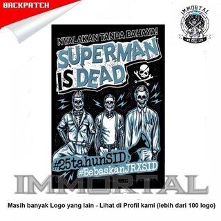 แผ่นแพทช์ ลายสัญลักษณ์ Superman is dead jumbo