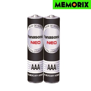 ถูกที่สุด ของแท้ Orignal AAA Pack 2 ก้อน Panasonic ถ่าน NEO สีดำ Battery Pana AAA ถ่านAAA  Panasonic AAA พานา AAA