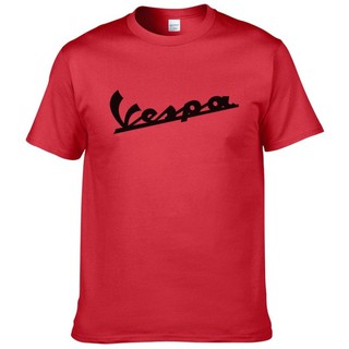 เสื้อยืดโอเวอร์ไซส์Vespa Vespa # 194 เสื้อยืดผ้าฝ้ายสีแดงสำหรับผู้ชายS-3XL