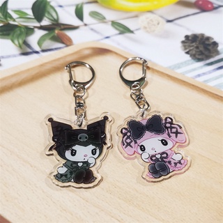 SANRIO พวงกุญแจอะคริลิค จี้ Kuromi Melody Diablo Series สําหรับตกแต่งกระเป๋า