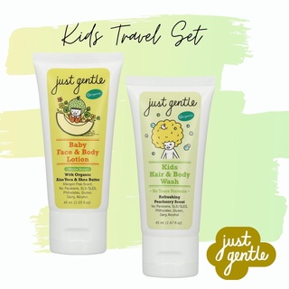 Travel size 45 ml. Kids wash &amp; Lotion Melon เจลสระผมและอาบน้ำสําหรับเด็ก และ โลชั่นกลิ่น เมล่อน ขนาด 45 มล.