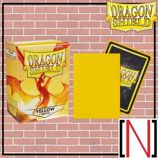 [Sleeve][ซองใส่การ์ด] DragonShield - Matte Yellow 100ใบ [MTG][Pokemon][Dragon shield]