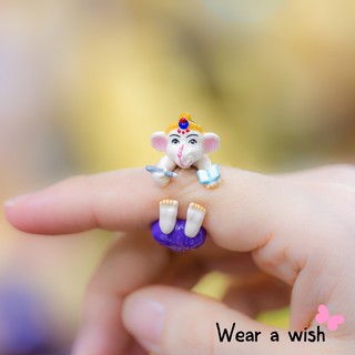 Ring / แหวน : Ganesha (Knowledge, Education, Wisdom) / พระพิฆเนศ ปางทรงพระตำรา หรือพระอักษร