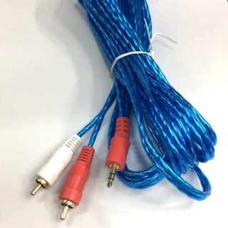 สาย1ออก2 สายAV 3.5mm to 2RCA 5เมตร