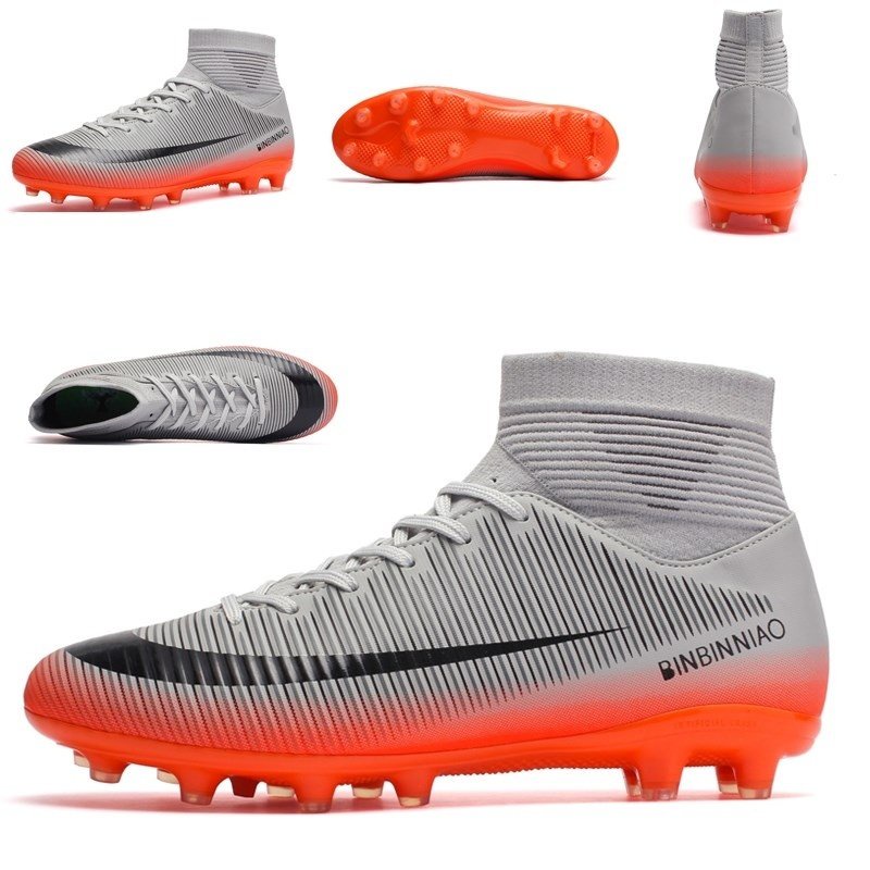 N9st Nike รองเท้าสตั๊ด รุ่น AG Soccer Shoes ชนิดหุ้มข้อ สำหรับฟุตซอล ฟุตบอล
