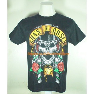 เสื้อวง GUNS N ROSES เสื้อไซส์ยุโรป กันส์แอนด์โรสเซส PTA1756 เสื้อยืดวงดนตรีร็อค Rockyeah