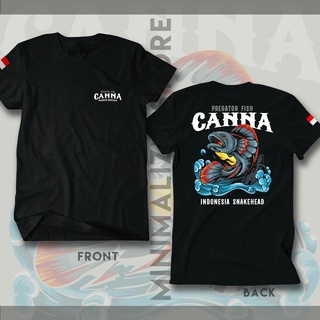 Kaos Predator Fish Canna Snakehead Indonesia Premium baju ikan galak snake head