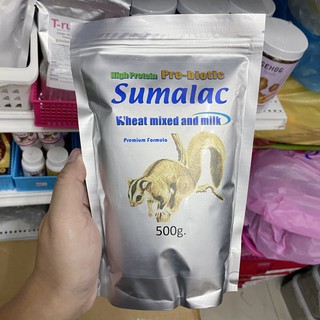 นมชูการ์ Sumalac น้ำหนัก 500g มีสารอาหารครบถ้วน ที่เหมาะกับชูการ์ มีโปรตีนที่จำเป็น และสารอาหารที่เหมาะสมกับชูการ์