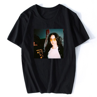 เสื้อยืดลําลอง พิมพ์ลายตัวอักษร Lana Del Rey สีขาว แฟชั่นฤดูร้อน สําหรับผู้ชายS-5XL