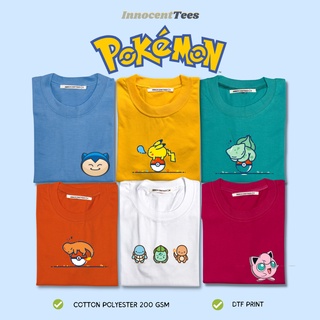 [INNOCENTTEES] POKEMON TSHIRT II ANIME TSHIRT II SMALL TO 2XLเสื้อยืด เสื้อยืดสีพื้น