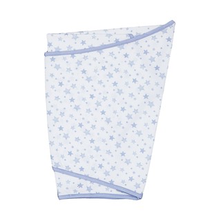 mothercare essential cotton swaddling blanket - blue RA170 ผ้าห่อตัวเด็ก