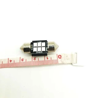 หลอดไฟเพดาน LED (1หลอด) 6SMD 31MM 3030 ไฟแคปซูล ใส่ได้ 12V สว่างมาก สีไอซ์บลู-สีขาว