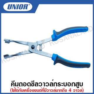 Unior คีมถอดซีลวาวล์กระบอกสูบ ยาว 275 มม. รุ่น 2201/2BI (Valve seal removal pliers)