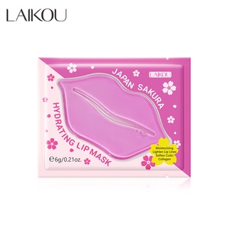 Laikou Japan Sakura Hydrating Lip Mask ลิปมาสก์ ลดริ้วรอย สารสกัดจากธรรมชาติ บํารุงริมฝีปาก 6 กรัม.