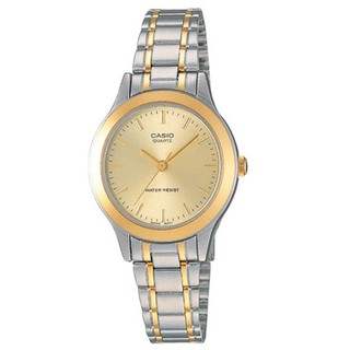 Casio นาฬิกาข้อมือ Gold สายสเเตนเลส รุ่น LTP-1128G-9ADF