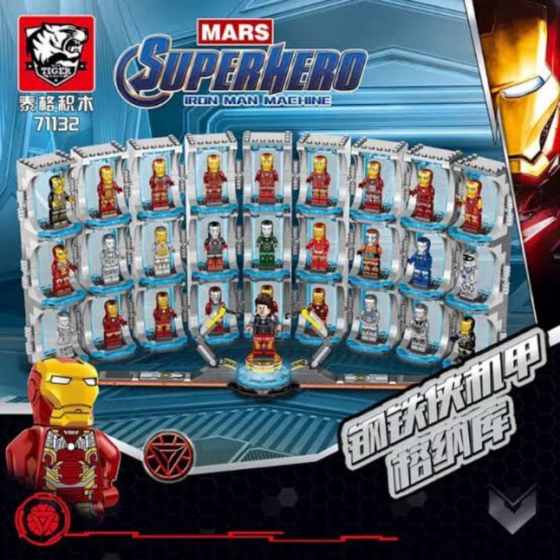 🔥พร้อมส่ง🔥เลโก้ Lego ไอรอนแมน Ironman ห้องปฏิบัติการโทนี่ สตาร์ค Tiger-71132 1404 ชิ้น เกรดพรีเมี่ยม ต่อสนุก เพลินๆครับ❤