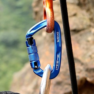 CARABINER อลูมิเนียมคลิปสปริงชุดล็อคสำหรับปีนหน้าผา  XINDA XD-8123N-25KN รองรับน้ำหนักได้ 2500 กก