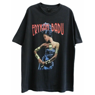 เสื้อยืดผ้าฝ้ายพิมพ์ลายแฟชั่น Fy Gildan - Erykah Badu Mamas Gun Tour shirt 2001 เสื้อยืดผ้าฝ้าย สไตล์วินเทจ สําหรับผู้ชา