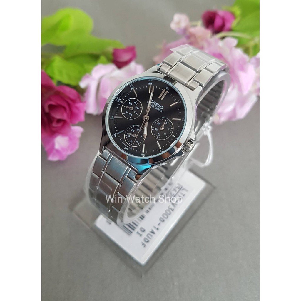 [SSPHLG ลดเพิ่ม 300]นาฬิกา Casio รุ่น LTP-V300D นาฬิกาผู้หญิง สายแสตนเลสดีไซน์ สวยหรู -ของแท้ 100% รับประกันสินค้า 1 ปี