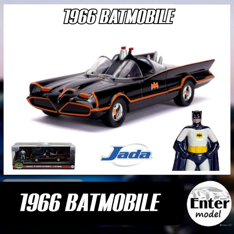 โม​เดลรถ​ 1966 BATMOBILE​ [JADA ลิขสิทธิ์​แท้]​ ยาว 12.5cm