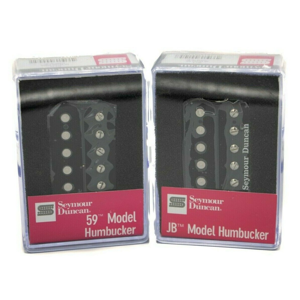 ชุดกระบะ Seymour Duncan Humbucker: All-new สีดํา JB SH-4 & 59 SH-1n