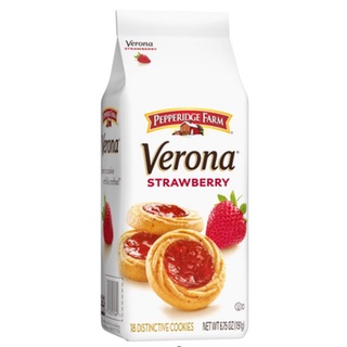 Pepperidge Farm Verona Strawberry Cookies เปปเปอร์ริดจ์ฟาร์ม เวโรนา คุกกี้สตรอเบอร์รี่ 191g.