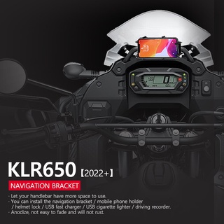 ใหม่ อะแดปเตอร์เมาท์ขาตั้ง GPS นําทาง สําหรับรถจักรยานยนต์ KAWASAKI KLR650 klr klr 650 รองรับ 2022