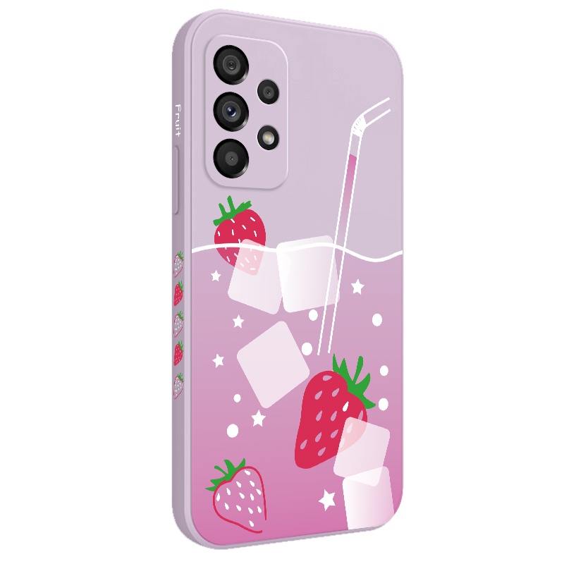 เคสโทรศัพท์มือถือ ซิลิโคน ลายเครื่องดื่ม มีลายด้านข้าง เหมาะกับฤดูร้อน สําหรับ Samsung Galaxy A73 A53 A33 A23 5G - รูปที่ 5