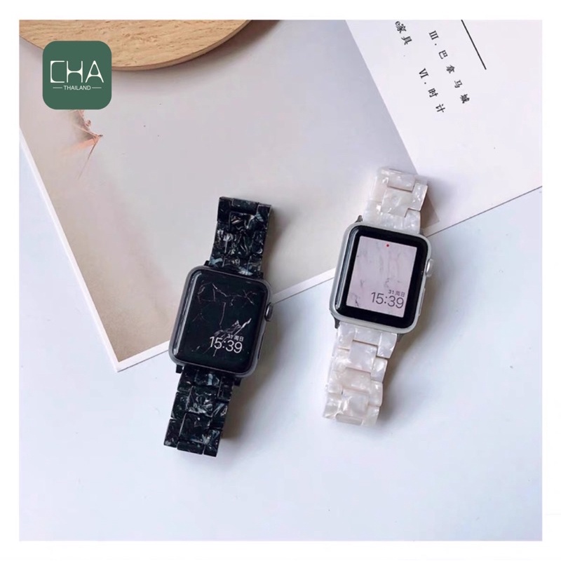 สายหินอ่อน ใช้ได้กับ ซีรีส์ watch 7 6 SE 5 4 3 2 1   สาย ขนาด 38/40/41/42/44/45มม สาย watch สายนาฬิกา smart watch