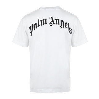 lzmE /Palm Angels2021 ใหม่เสื้อยืดลําลองสําหรับผู้ชายแขนสั้นคอกลมพิมพ์ลาย Pmaa001F21Jer023!